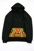 100% Cotton African Patterned Satin Lined Hoodie