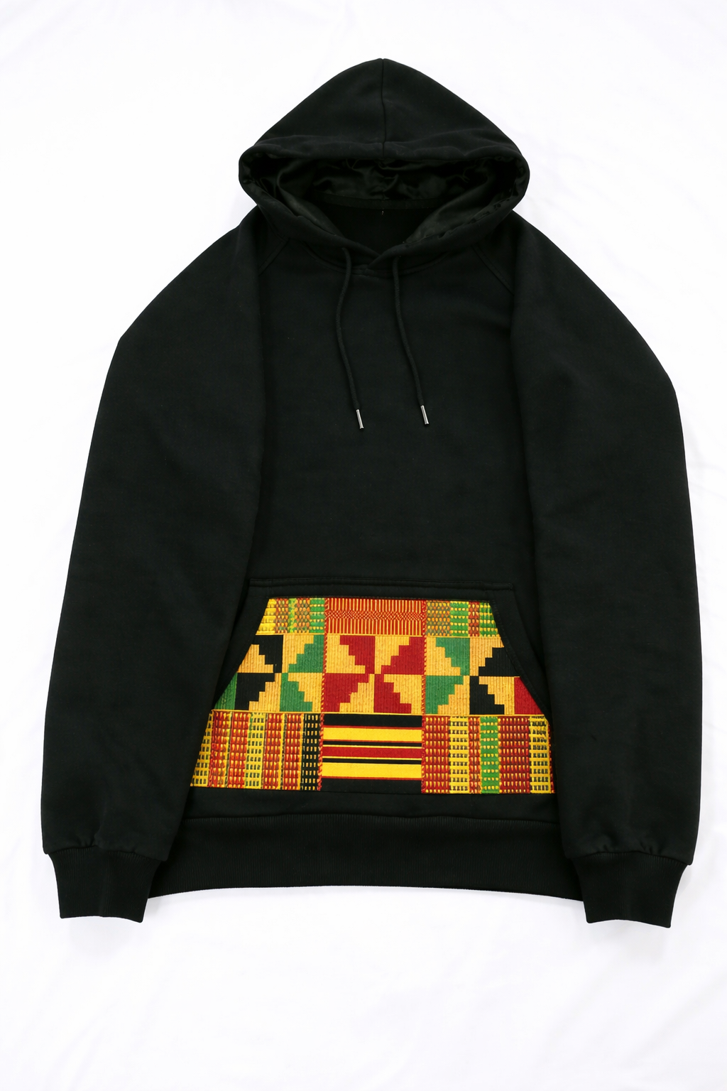 100% Cotton African Patterned Satin Lined Hoodie